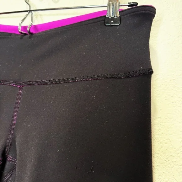 Lululemon Wunder Under Crop III Reversible Leggings Ultra Violet & Black - Picture 7 of 11